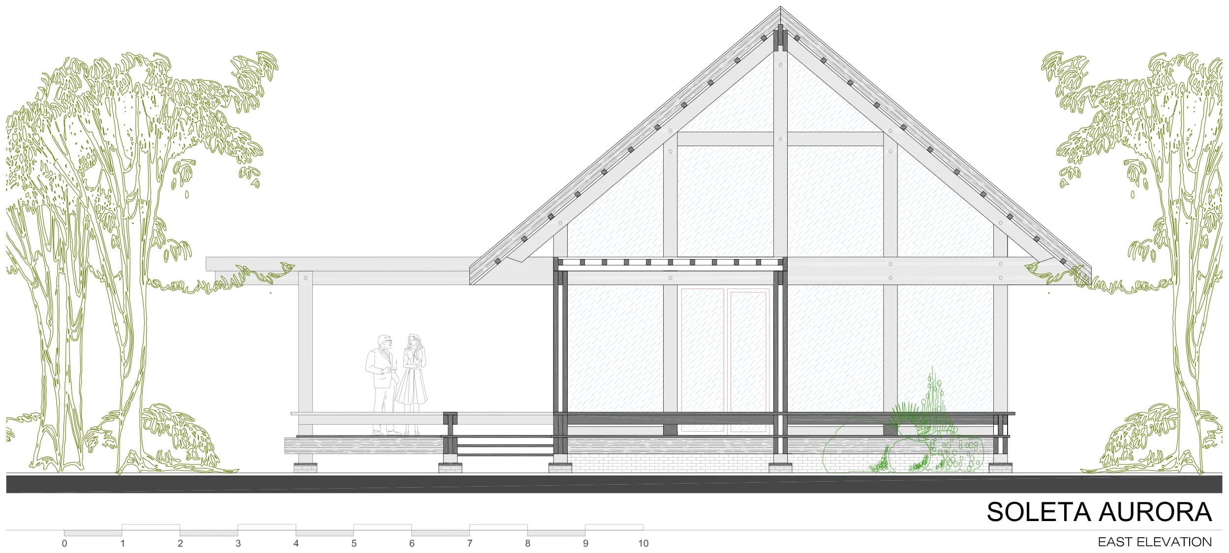Soleta Aurora east elevation