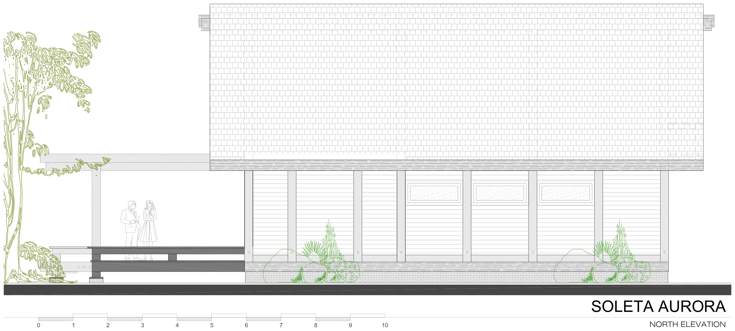 Soleta Aurora north elevation