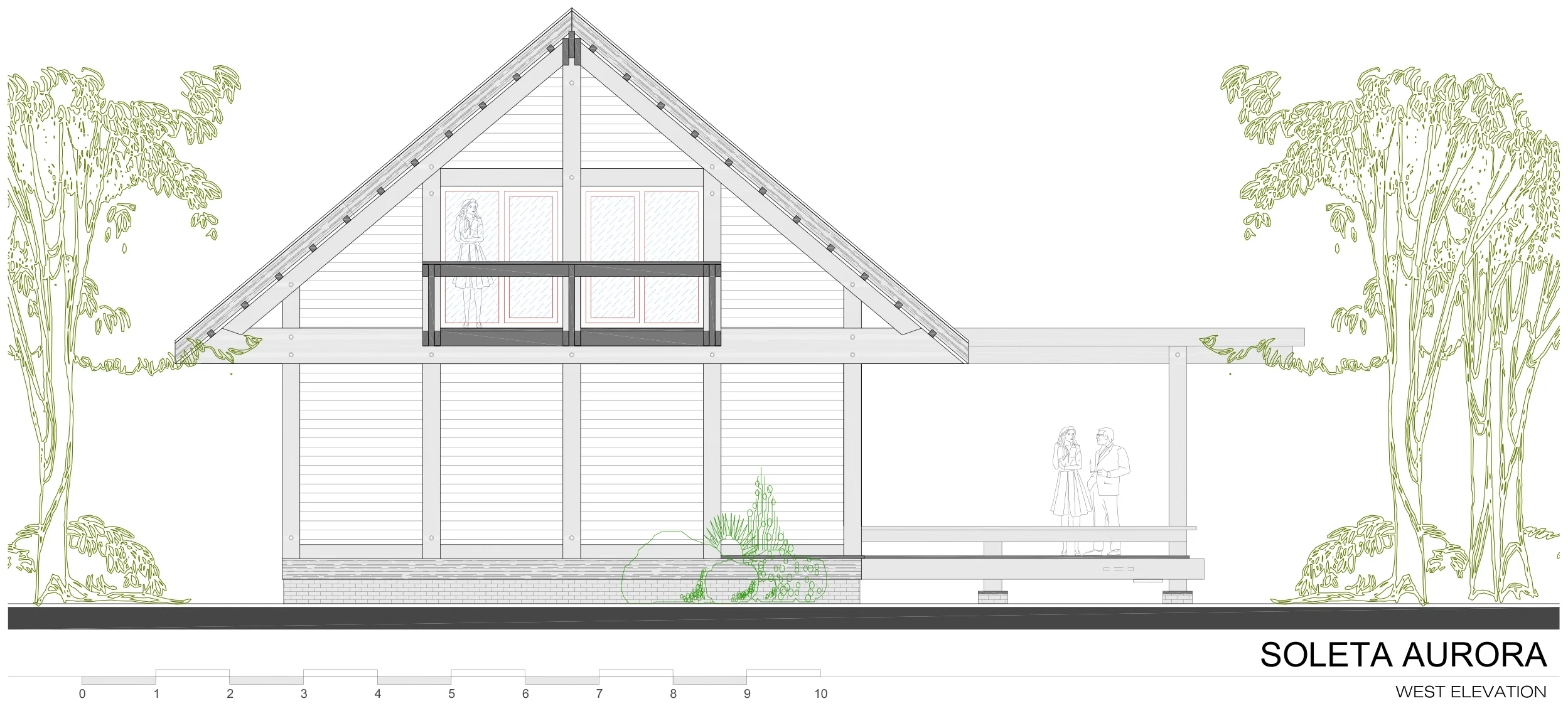 Soleta Aurora west elevation