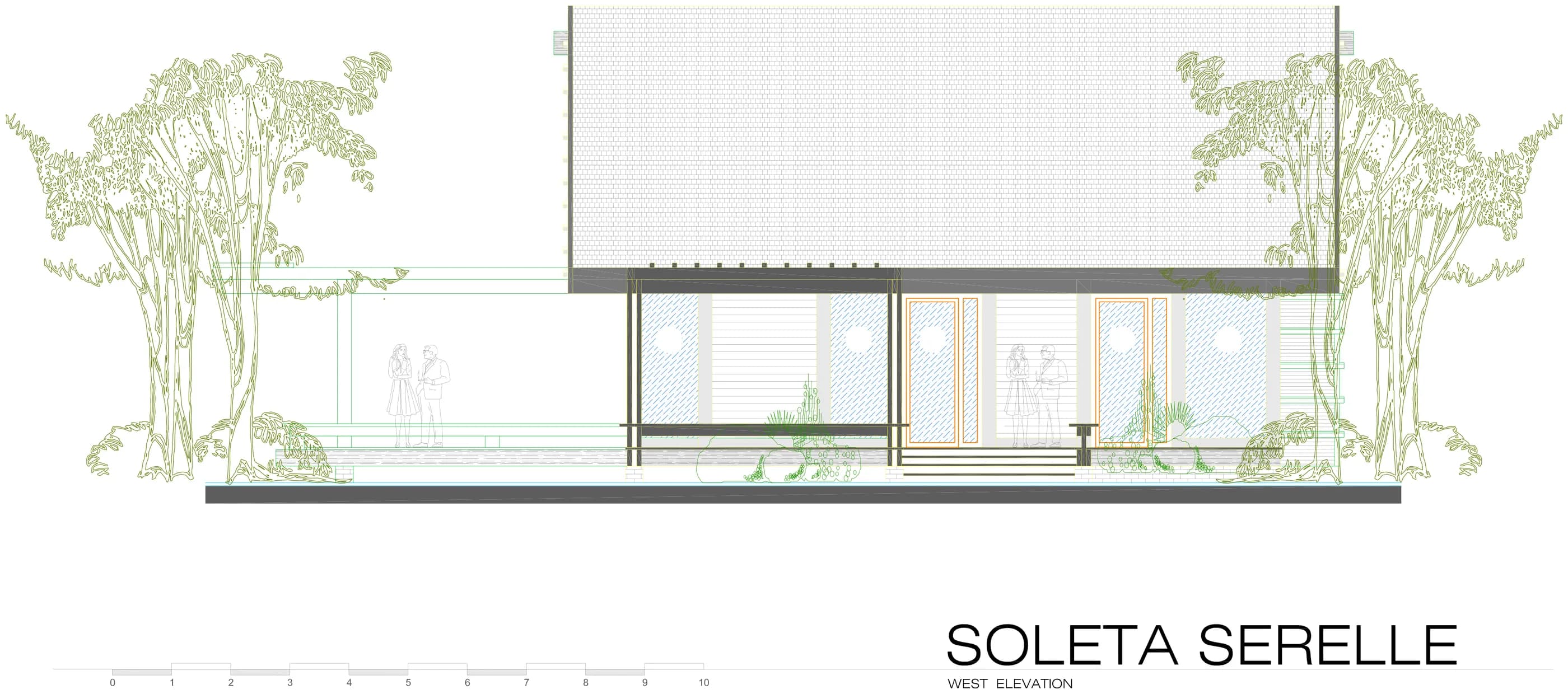 Soleta Serelle west elevation