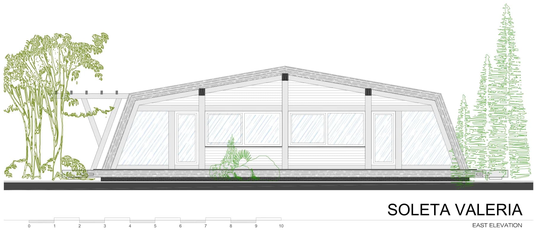Soleta Valeria east elevation
